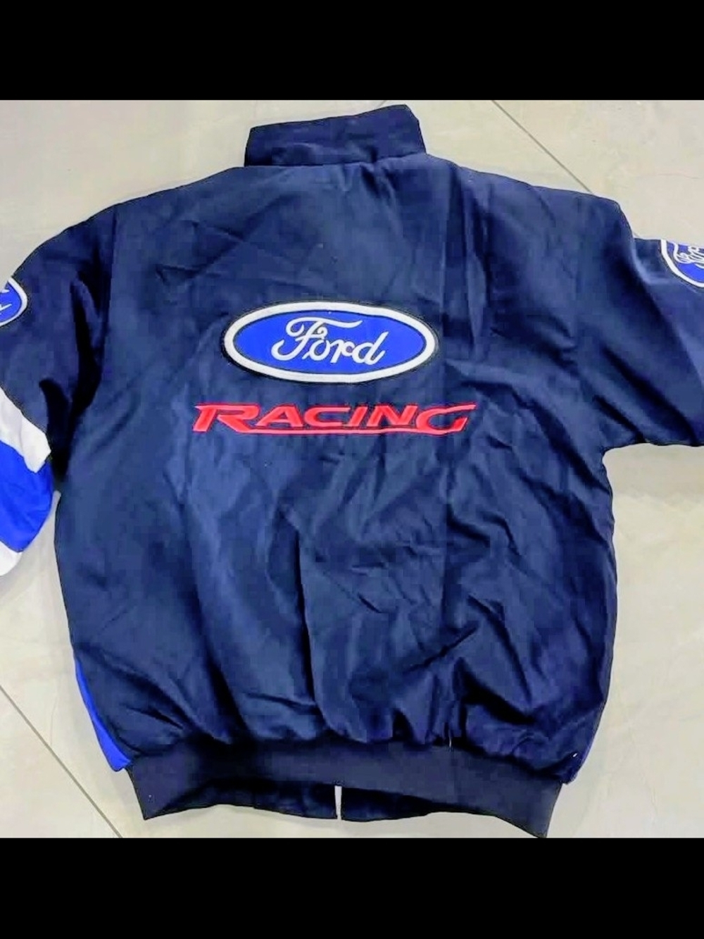 Ford Racing Blue White Logo Jacket - Picture 4 of 5